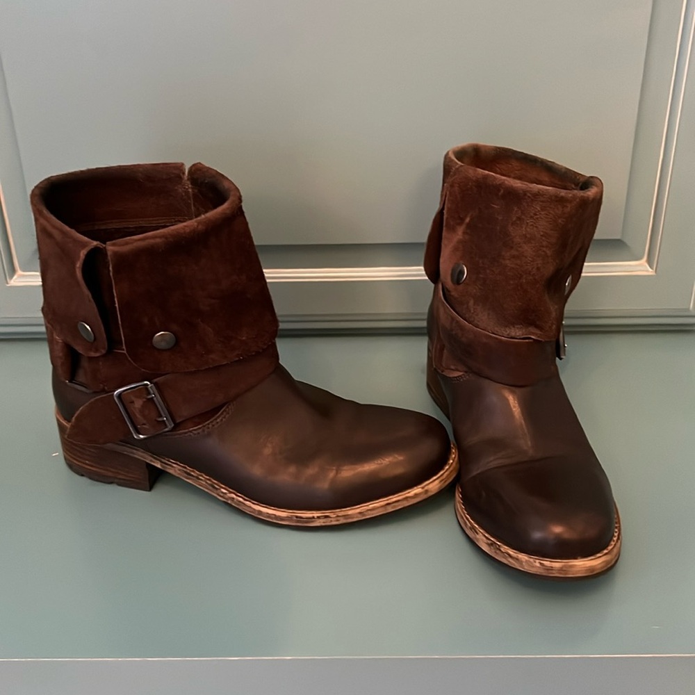 Clarks Brown Ankle Boots